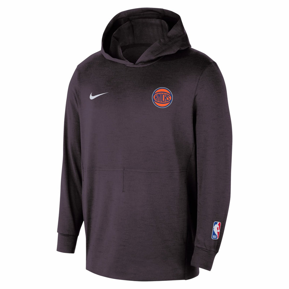 Black New York Knicks Authentic Practice Yoga Restore Dri-Fit Pullover Hoodie | NBA