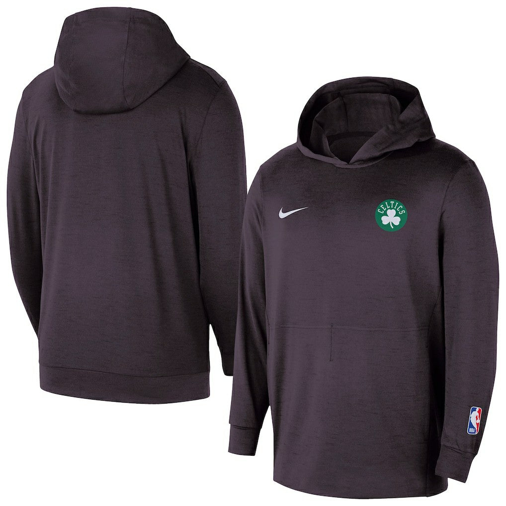 Black Boston Celtics Authentic Practice Yoga Restore Dri-Fit Pullover Hoodie | NBA