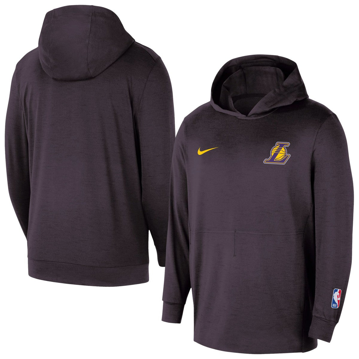 Black Los Angeles Lakers Authentic Practice Yoga Restore Dri-Fit Pullover Hoodie | NBA