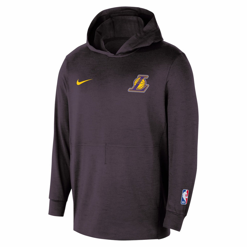 Black Los Angeles Lakers Authentic Practice Yoga Restore Dri-Fit Pullover Hoodie | NBA