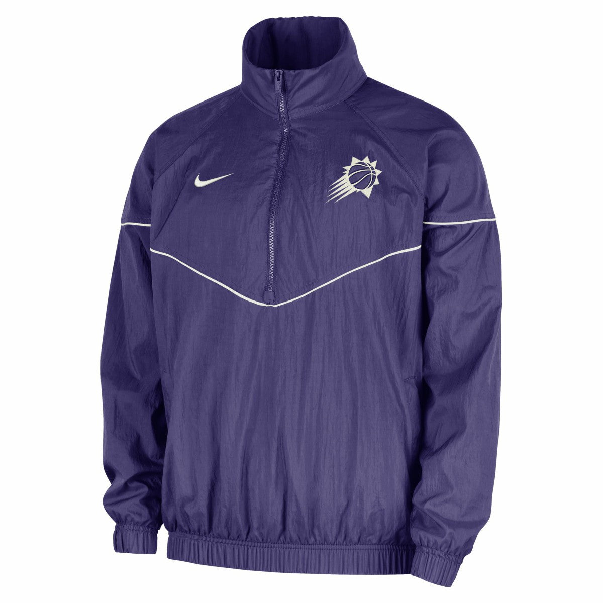 Purple Phoenix Suns Courtside Windrunner Woven Half-Zip Hooded Jacket | NBA