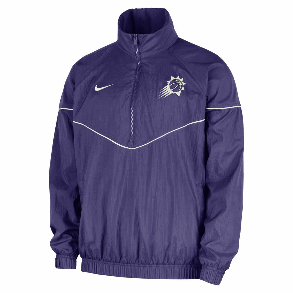 Purple Phoenix Suns Courtside Windrunner Woven Half-Zip Hooded Jacket | NBA