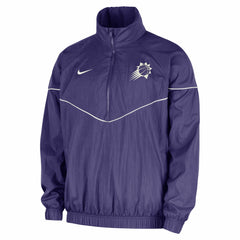 Purple Phoenix Suns Courtside Windrunner Woven Half-Zip Hooded Jacket | NBA