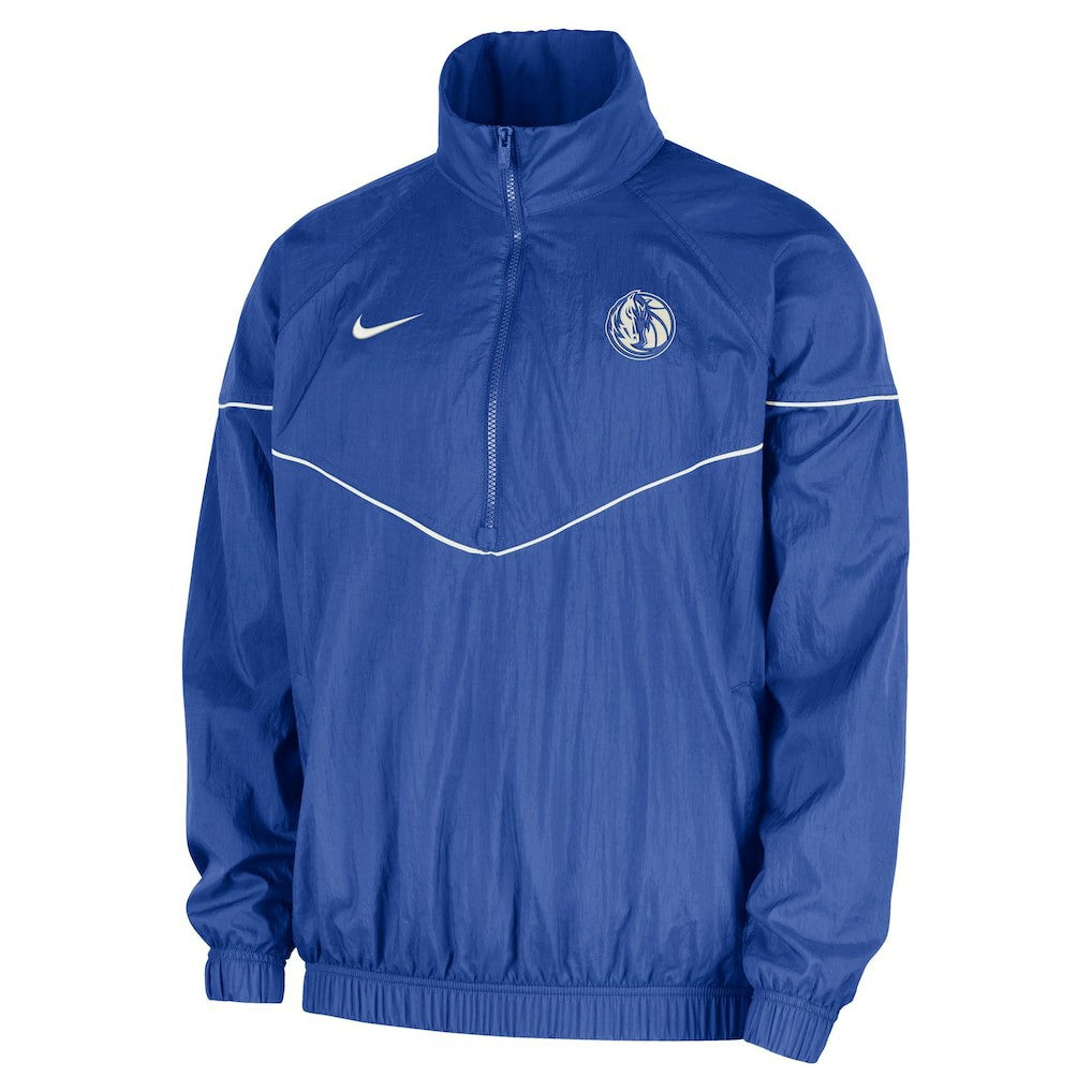 Blue Dallas Mavericks Courtside Windrunner Woven Half-Zip Hooded Jacket sale | NBA