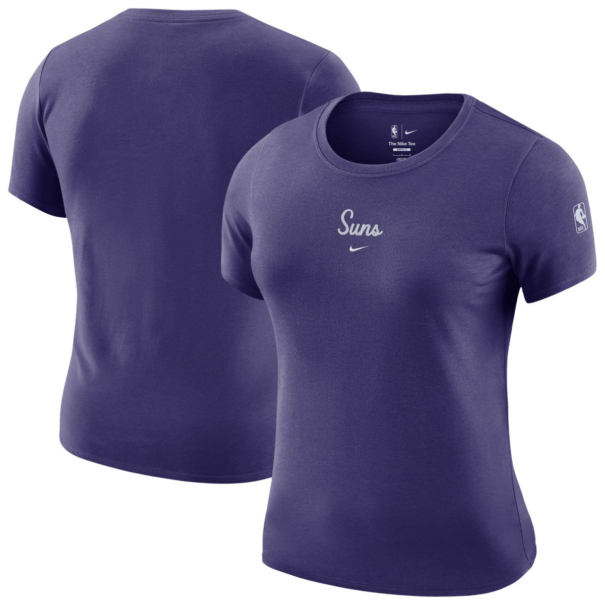 Purple Phoenix Suns Women's Courtside Modest Cropped Tri-Blend T-Shirt | NBA