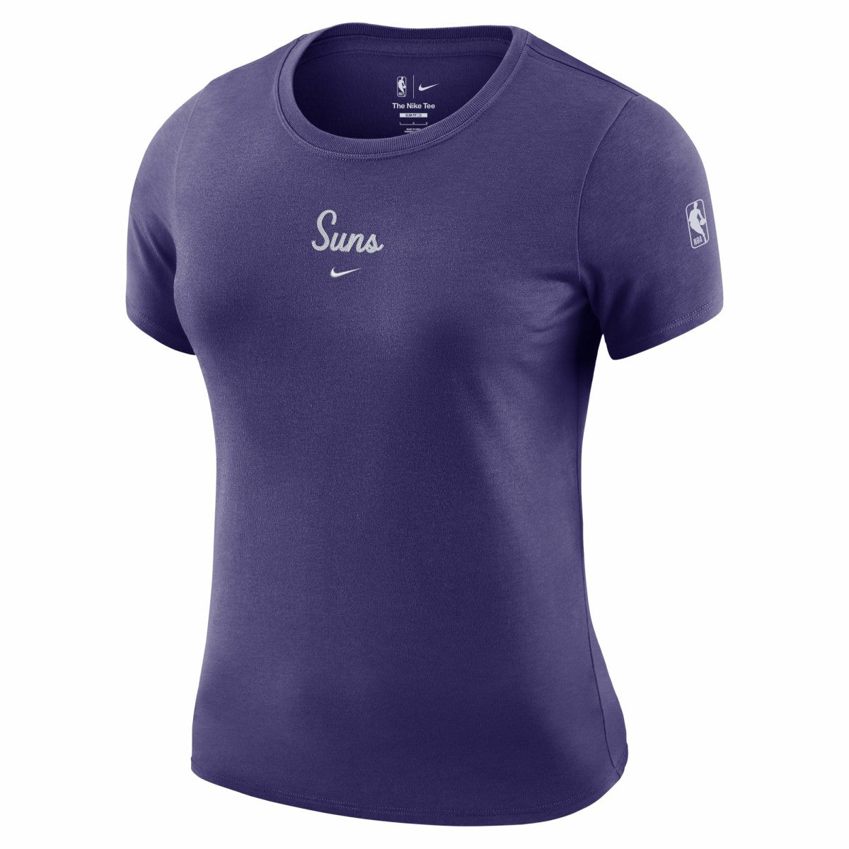 Purple Phoenix Suns Women's Courtside Modest Cropped Tri-Blend T-Shirt | NBA