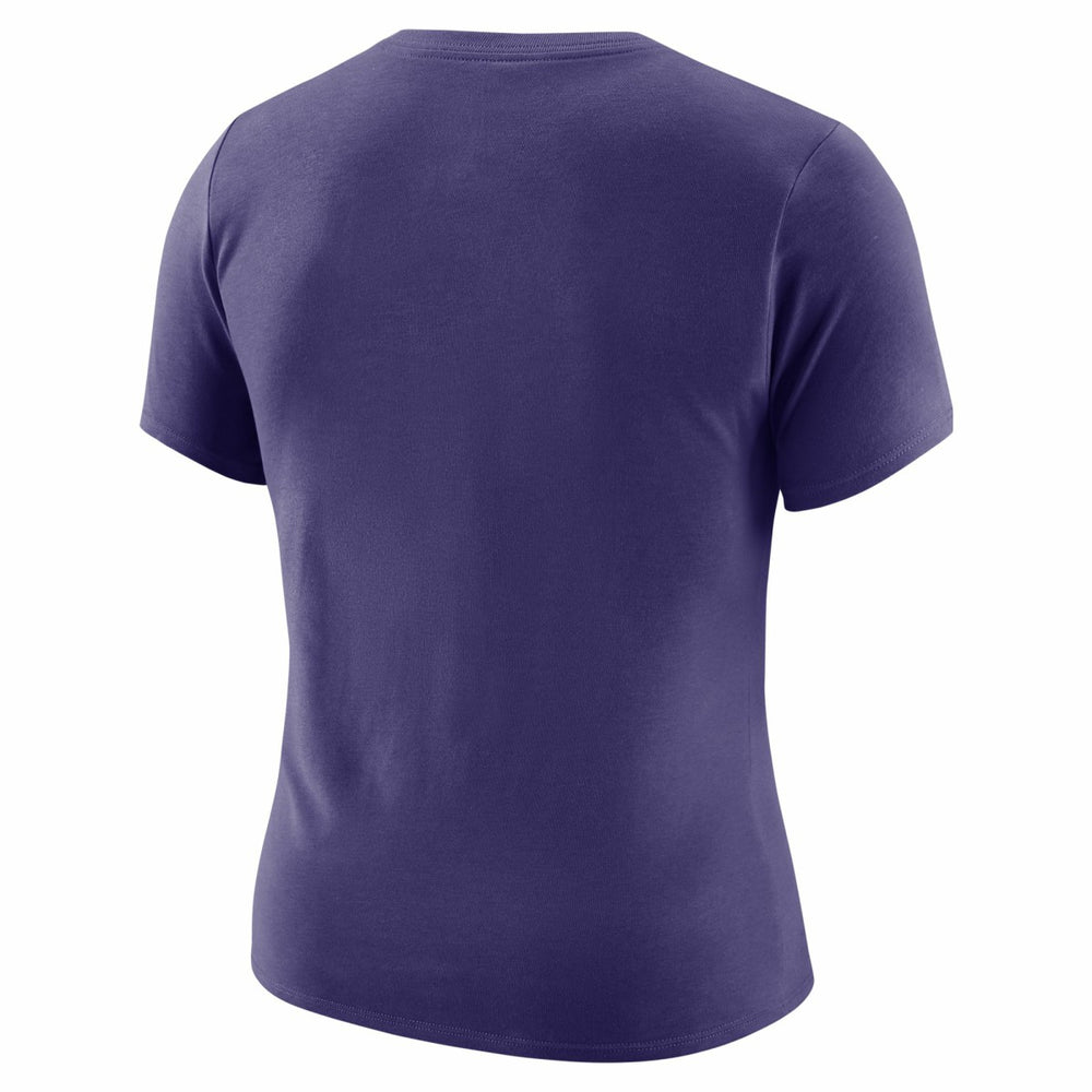 Purple Phoenix Suns Women's Courtside Modest Cropped Tri-Blend T-Shirt | NBA