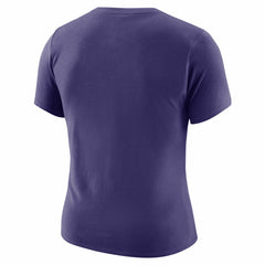 Purple Phoenix Suns Women's Courtside Modest Cropped Tri-Blend T-Shirt | NBA