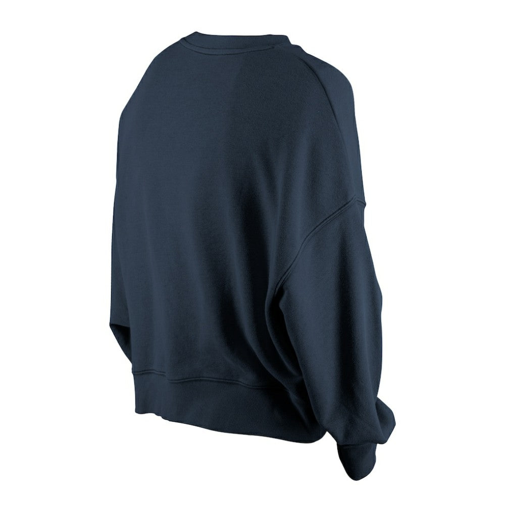Atlanta Braves New Era Women's Boxy Mineral Wash Dolmen Sleeve Cropped Sweatshirt - MLB Sweatshirts