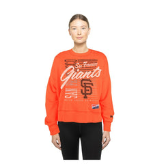 San Francisco Giants New Era Women's Boxy Mineral Wash Dolmen Sleeve Cropped Sweatshirt - MLB Sweatshirts