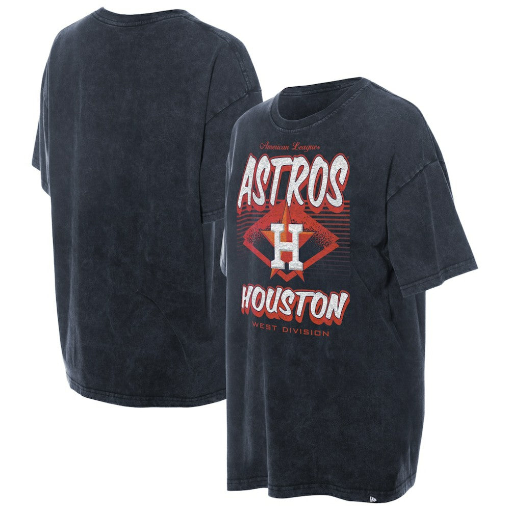 Houston Astros New Era Women's Mineral Wash Oversized T-Shirt - MLB T-shirts