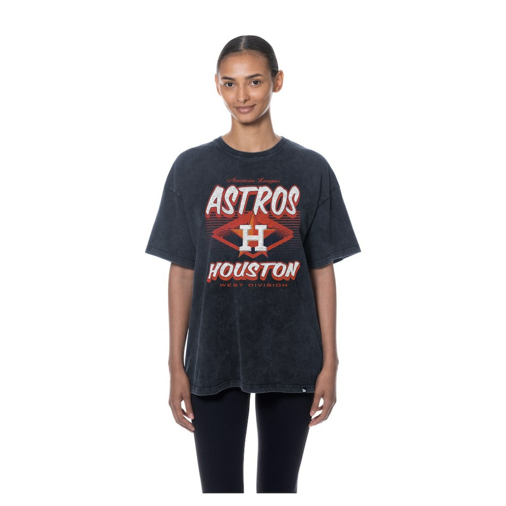 Houston Astros New Era Women's Mineral Wash Oversized T-Shirt - MLB T-shirts