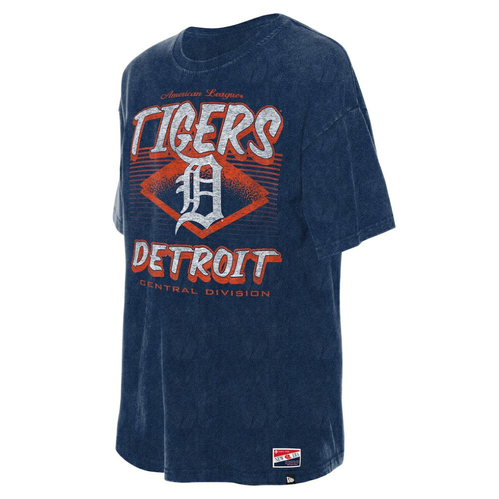 Detroit Tigers New Era Women's Mineral Wash Oversized T-Shirt - MLB T-shirts