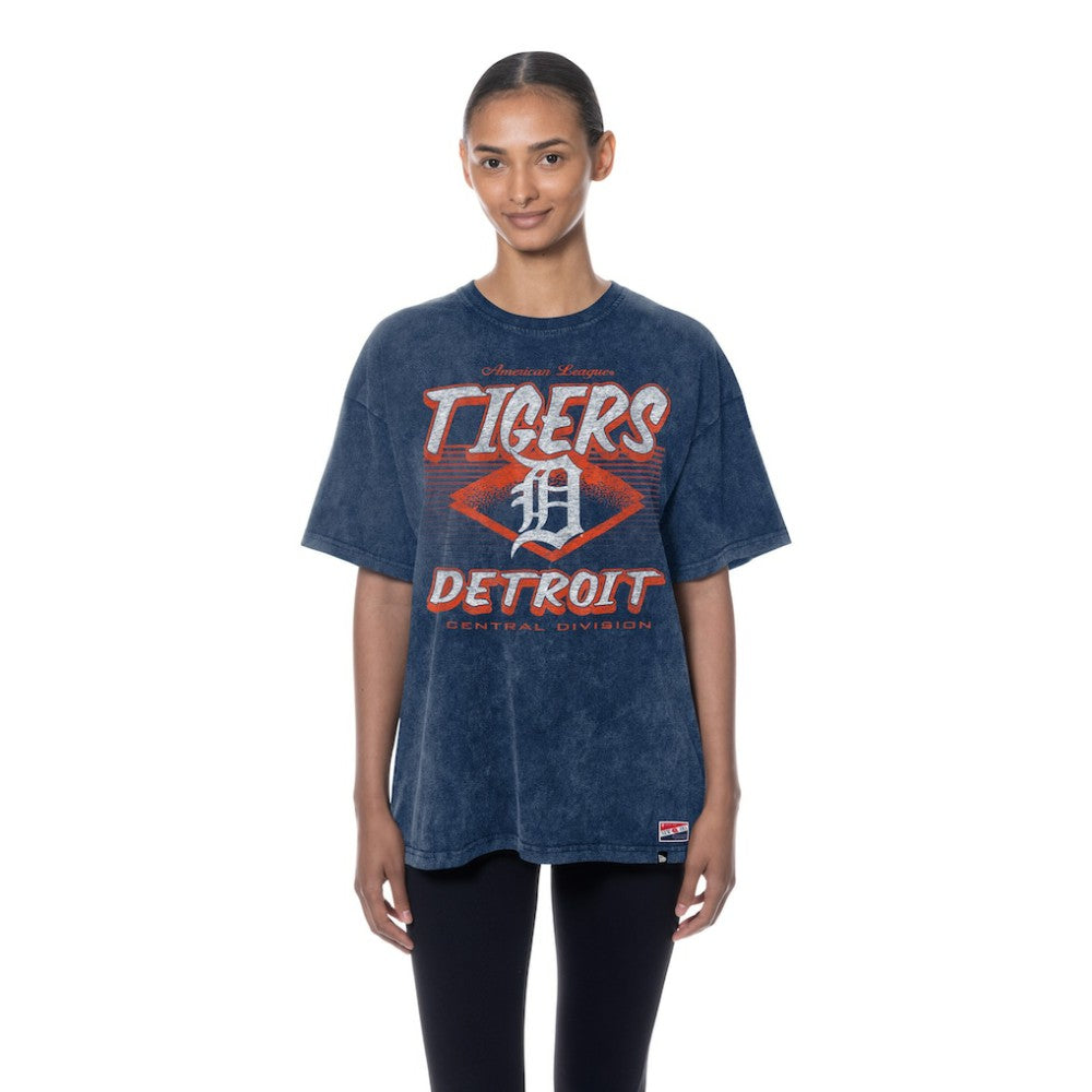 Detroit Tigers New Era Women's Mineral Wash Oversized T-Shirt - MLB T-shirts
