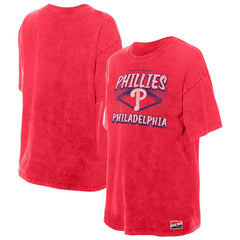 Philadelphia Phillies New Era Women's Mineral Wash Oversized T-Shirt - MLB T-shirts