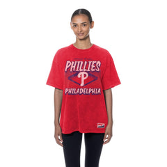 Philadelphia Phillies New Era Women's Mineral Wash Oversized T-Shirt - MLB T-shirts
