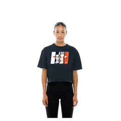 Houston Astros New Era Women's Boxy Foil Logo T-Shirt - MLB T-shirts