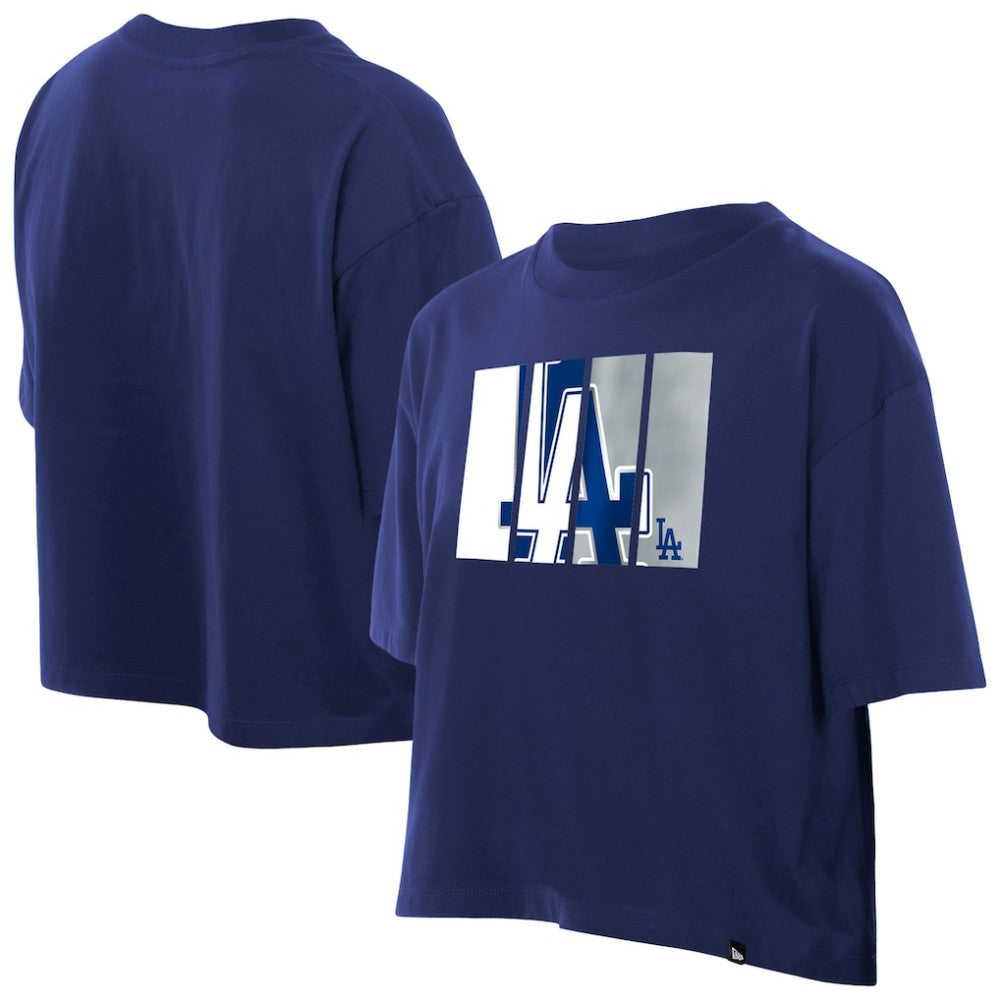 Los Angeles Dodgers New Era Women's Boxy Foil Logo T-Shirt - MLB T-shirts
