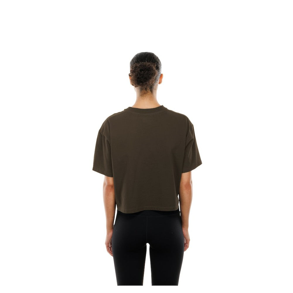 San Diego Padres New Era Women's Boxy Foil Logo T-Shirt - MLB T-shirts