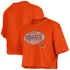Cincinnati Bengals Girl's Flip Sequin Boxy T-Shirt | NFL New