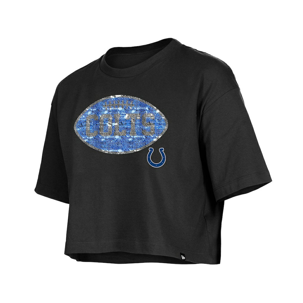 Indianapolis Colts Girl's Flip Sequin Boxy T-Shirt | NFL Near me