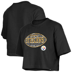 Pittsburgh Steelers Girl's Flip Sequin Boxy T-Shirt | NFL On sale
