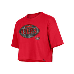 San Francisco 49ers Girl's Flip Sequin Boxy T-Shirt | NFL New