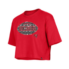 Tampa Bay Buccaneers Girl's Flip Sequin Boxy T-Shirt | NFL Online