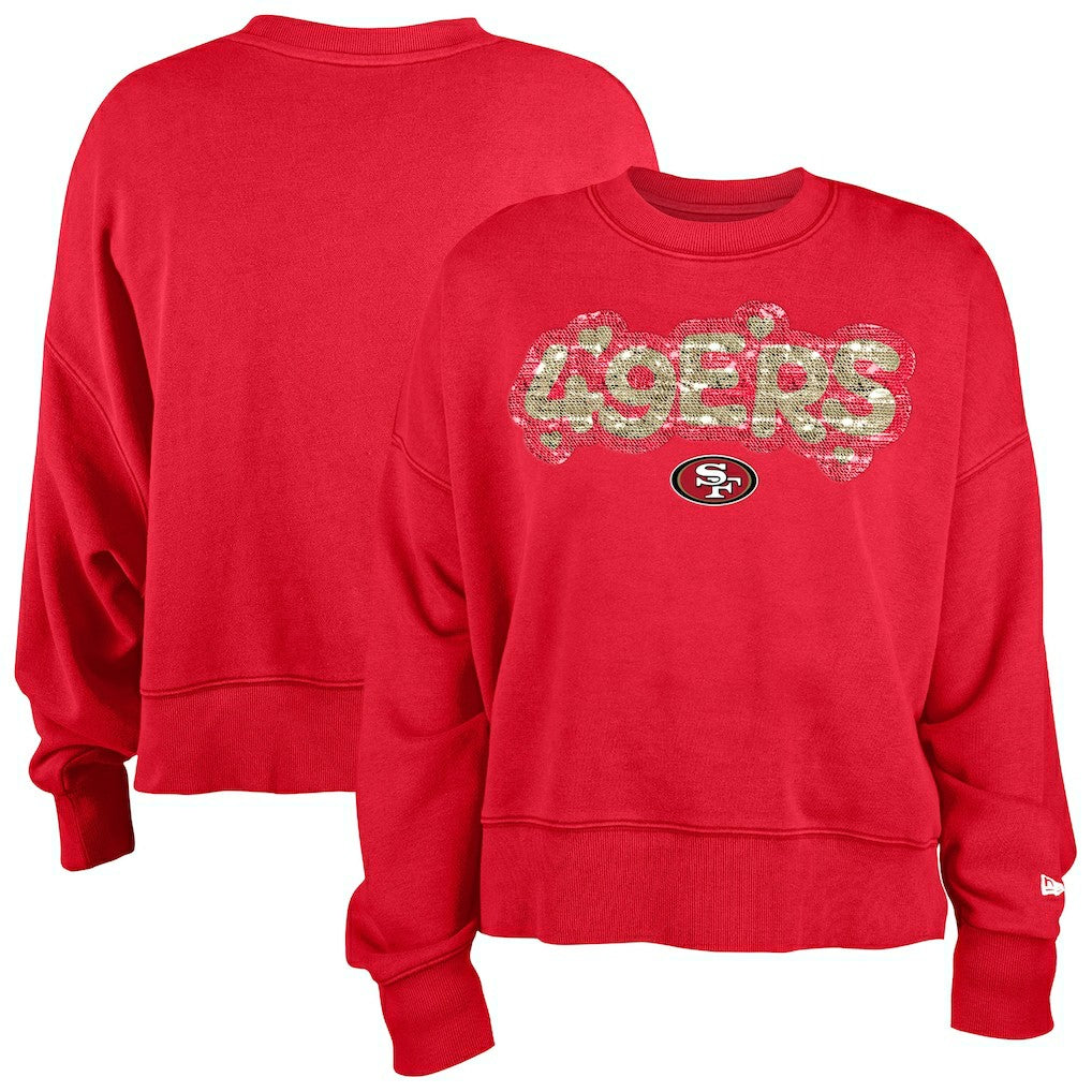 San Francisco 49ers Girl's Flip Sequin Sweatshirt | NFL Sale