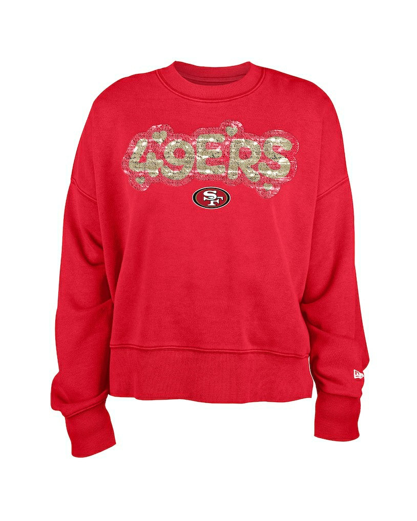 San Francisco 49ers Girl's Flip Sequin Sweatshirt | NFL Sale