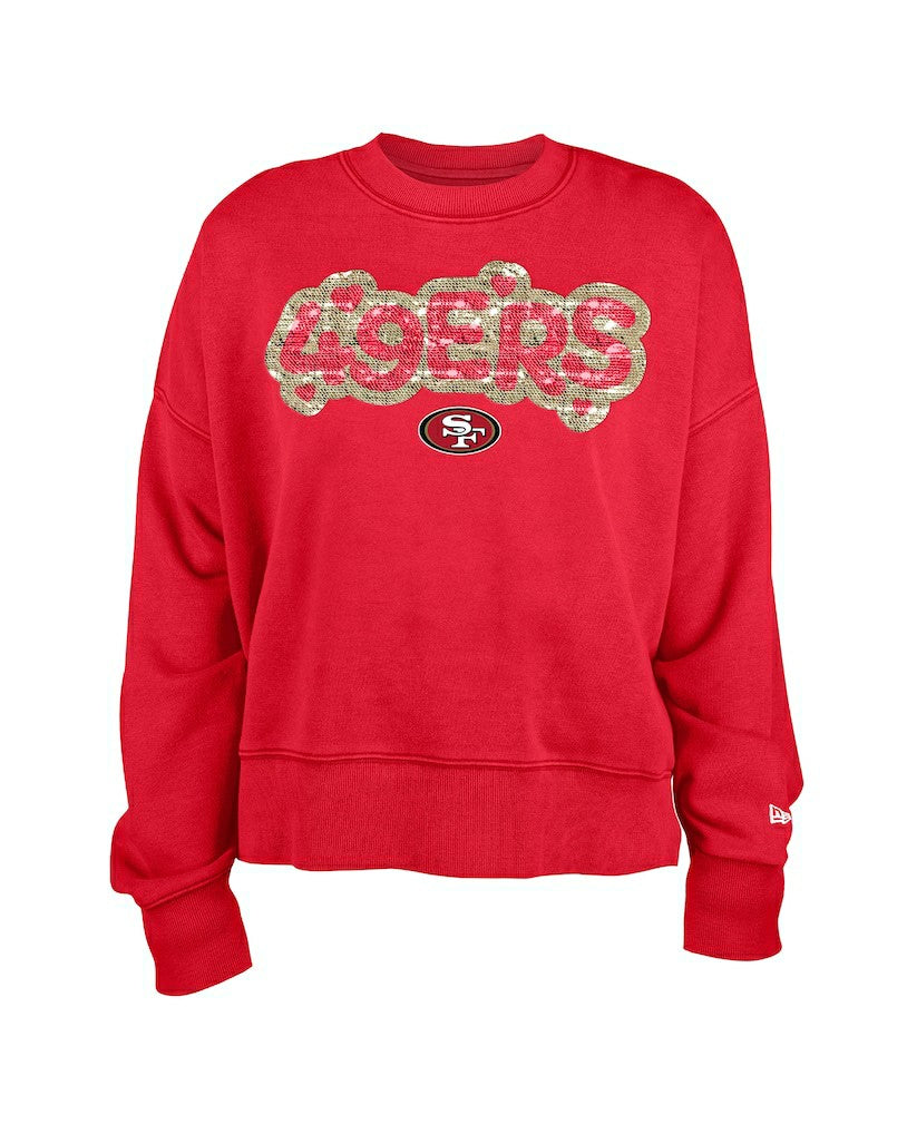 San Francisco 49ers Girl's Flip Sequin Sweatshirt | NFL Sale