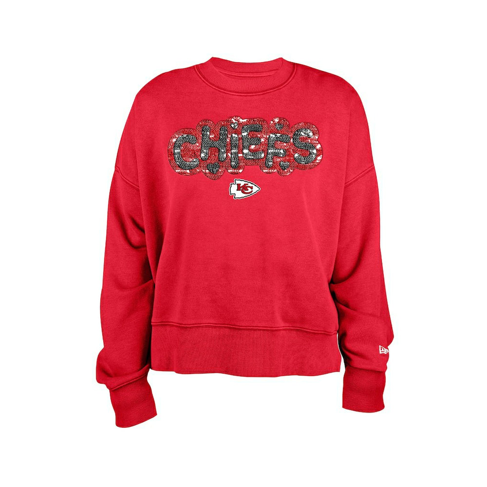 Kansas City Chiefs Girl's Flip Sequin Sweatshirt | NFL Online
