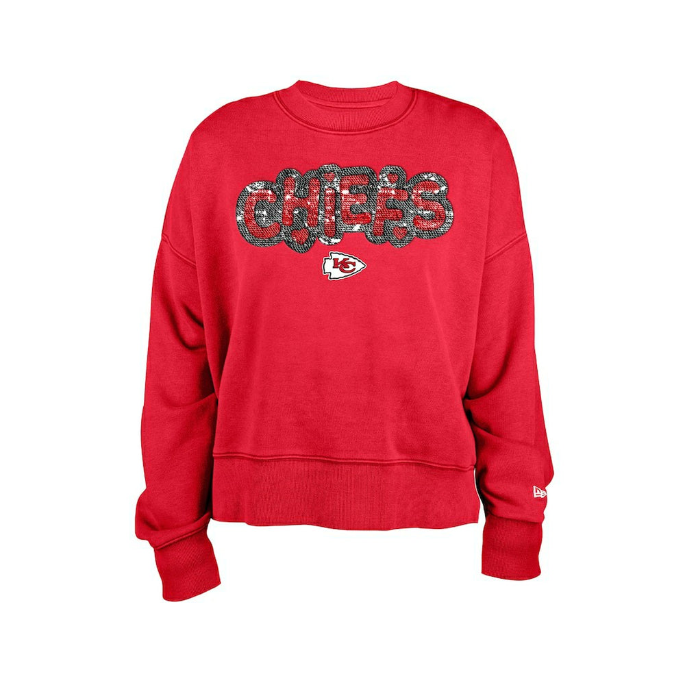 Kansas City Chiefs Girl's Flip Sequin Sweatshirt | NFL Online