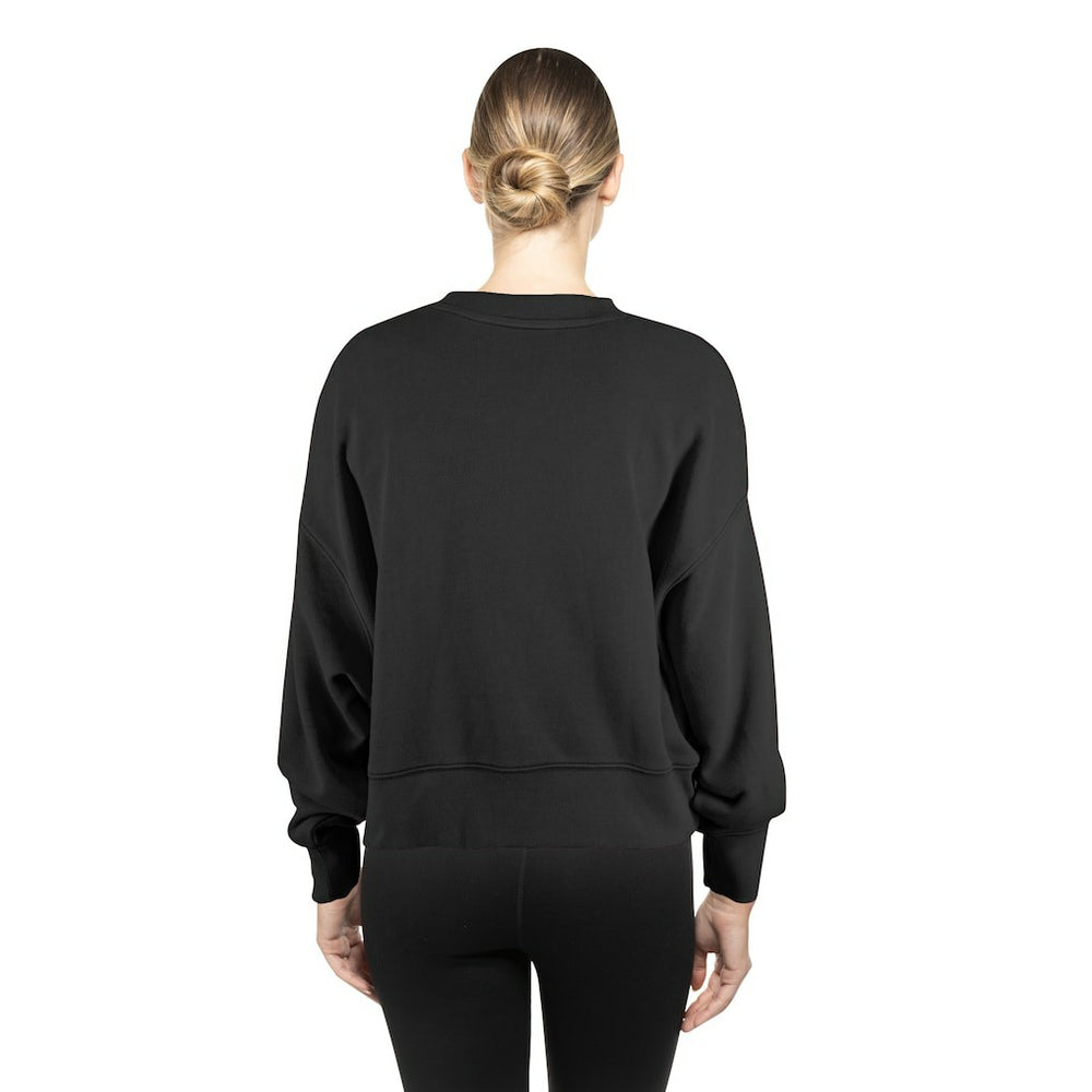 Baltimore Ravens Women's Oversized Throwback Mineral Wash Crew Neck Sweatshirt | NFL Outlet