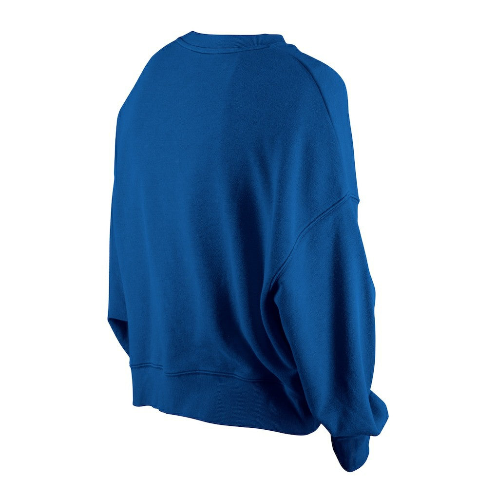 Buffalo Bills Women's Oversized Throwback Mineral Wash Crew Neck Sweatshirt | NFL Sale