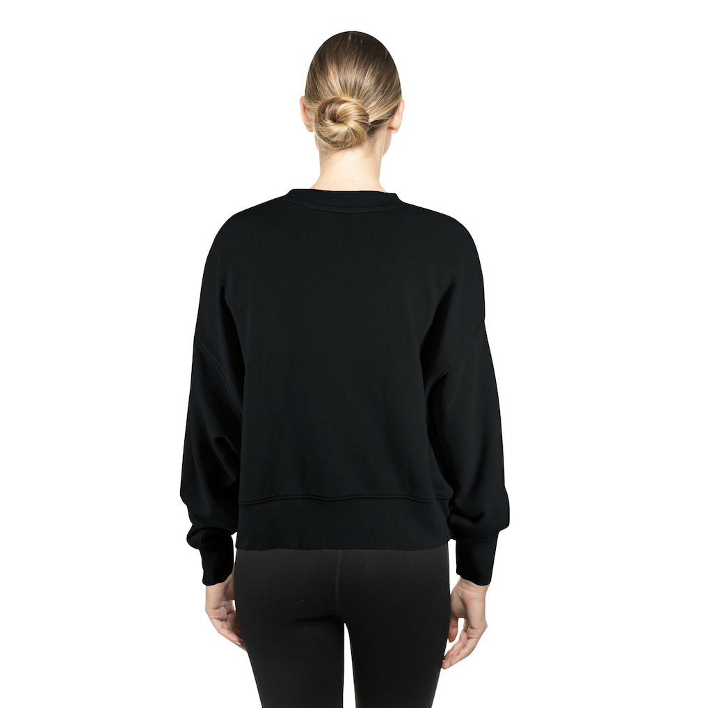 Philadelphia Eagles Women's Oversized Throwback Mineral Wash Crew Neck Sweatshirt | NFL Outlet