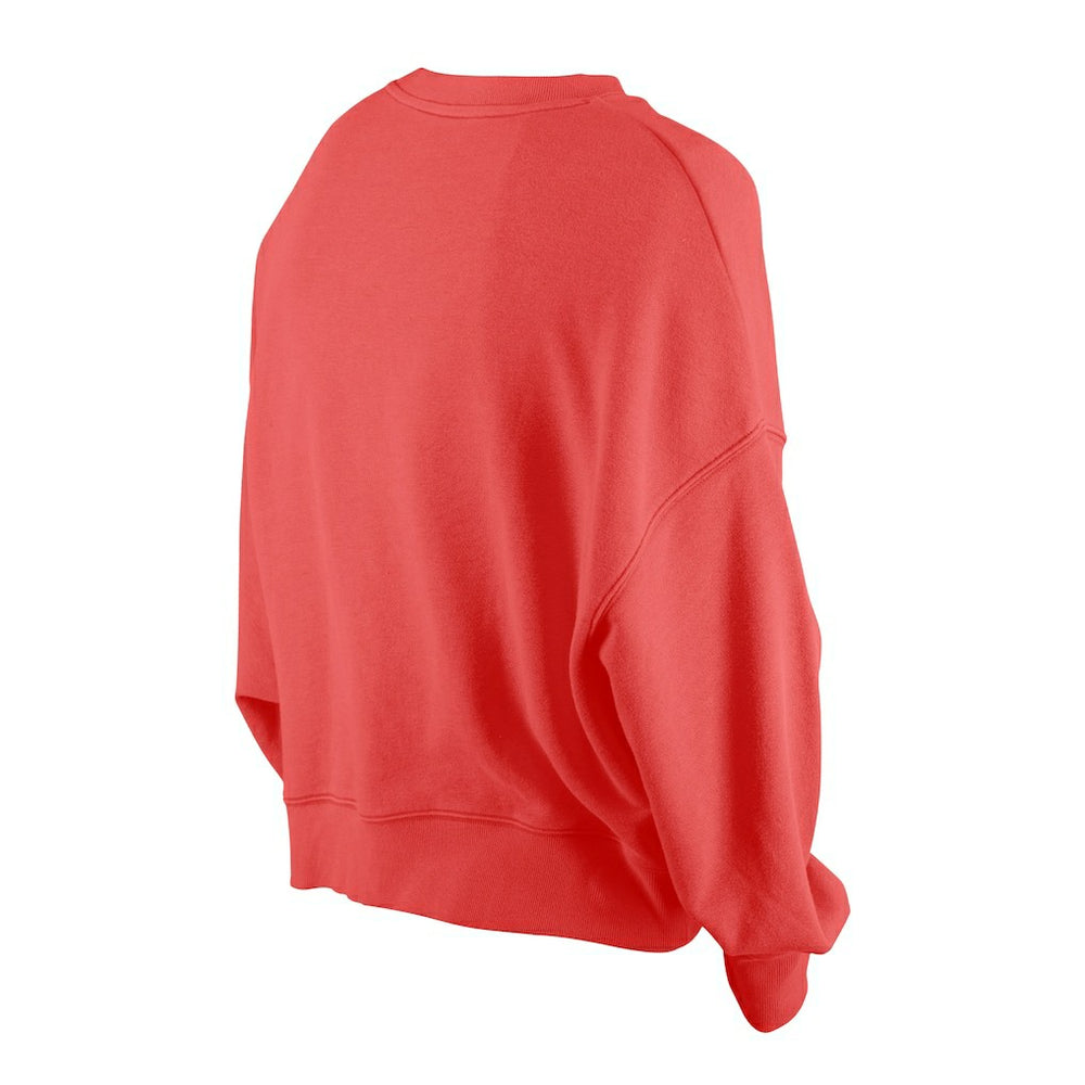San Francisco 49ers Women's Oversized Throwback Mineral Wash Crew Neck Sweatshirt | NFL Sale