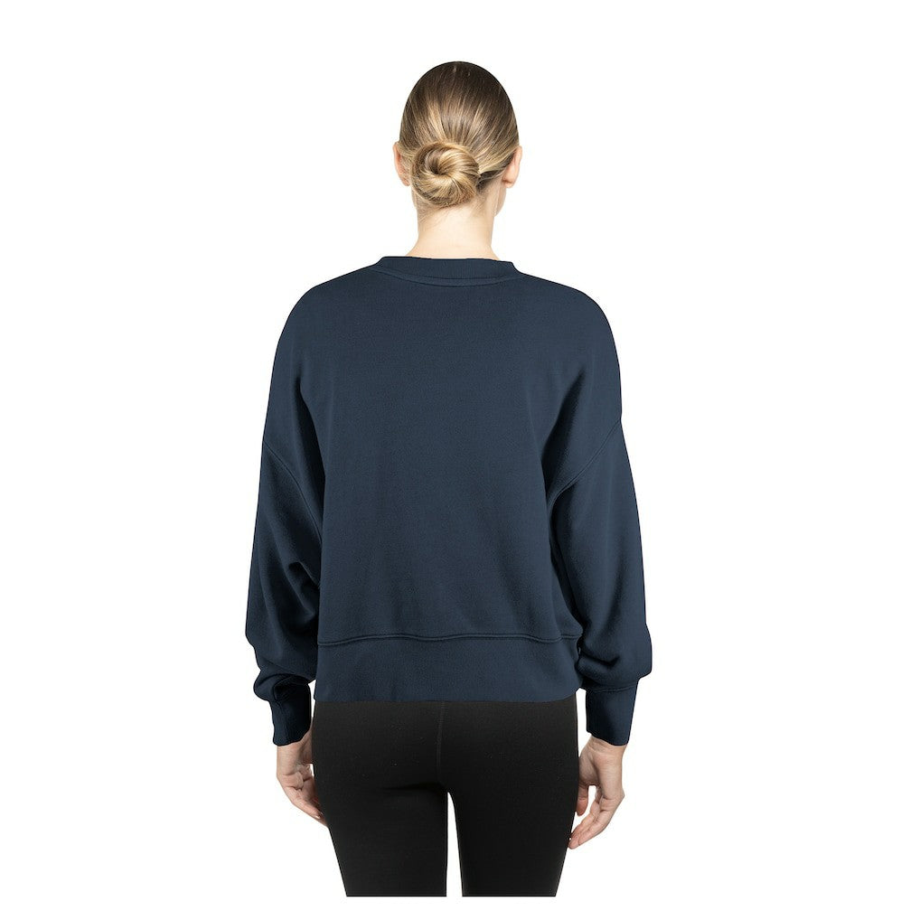 Seattle Seahawks Women's Oversized Throwback Mineral Wash Crew Neck Sweatshirt | NFL Outlet