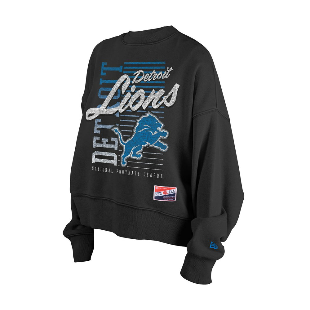 Detroit Lions Women's Oversized Throwback Mineral Wash Crew Neck Sweatshirt | NFL Near me