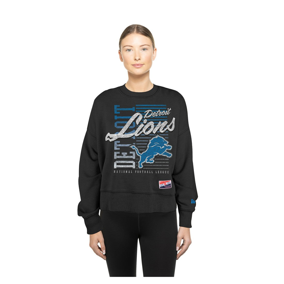Detroit Lions Women's Oversized Throwback Mineral Wash Crew Neck Sweatshirt | NFL Near me