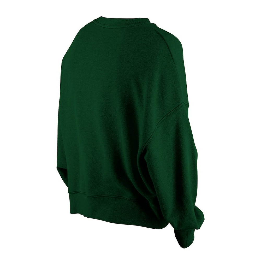 Green Bay Packers Women's Oversized Throwback Mineral Wash Crew Neck Sweatshirt | NFL Outlet