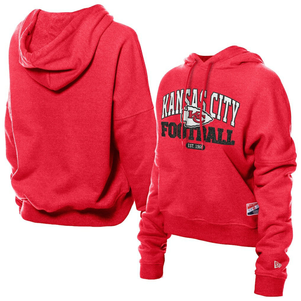 Kansas City Chiefs Women's Throwback Boxy Hoodie Sweatshirt | NFL Online