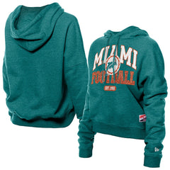 Miami Dolphins Women's Throwback Boxy Hoodie Sweatshirt | NFL Online