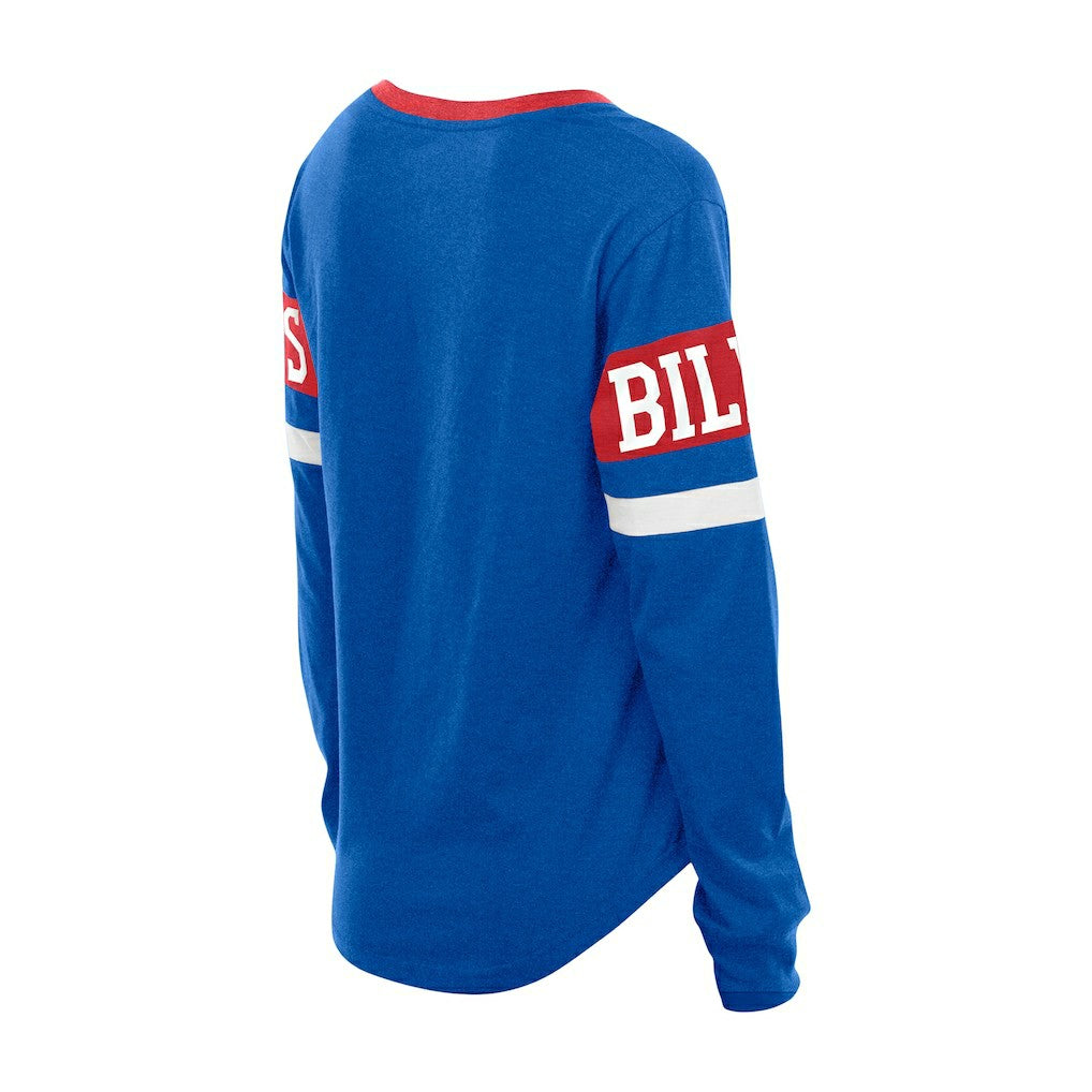 Buffalo Bills Women's Throwback Lace-Up Long-Sleeve T-Shirt | NFL US