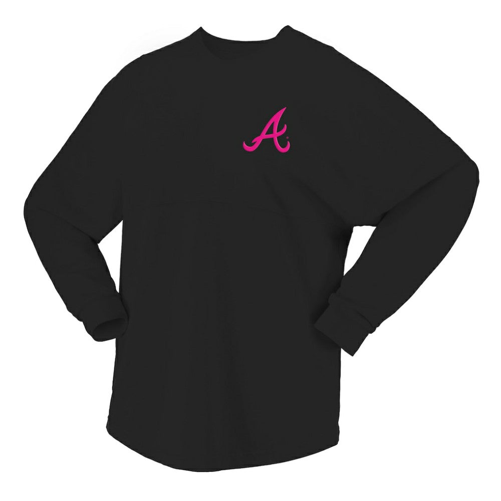 Atlanta Braves Fanatics Women's Neon Jersey Long Sleeve T-Shirt - MLB Jerseys