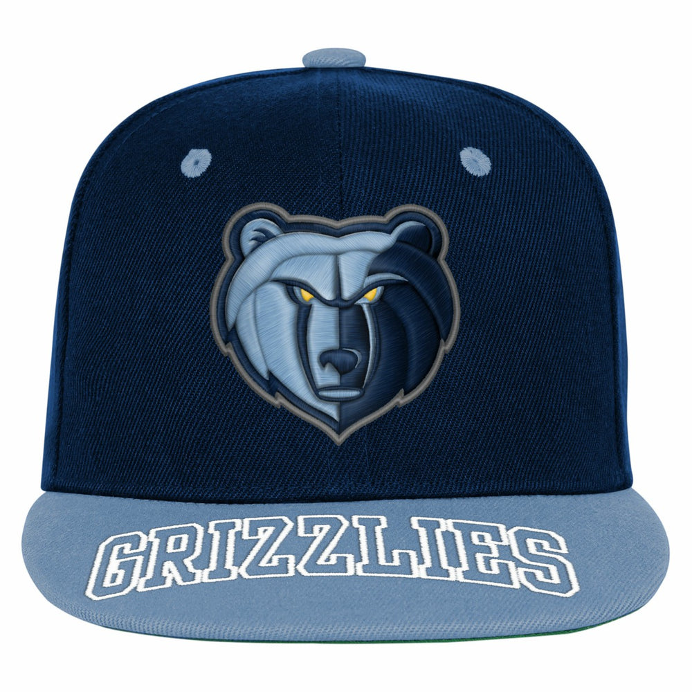 Navy/Light Blue Memphis Grizzlies Outerstuff Youth Two-Tone Snapback Hat | NBA