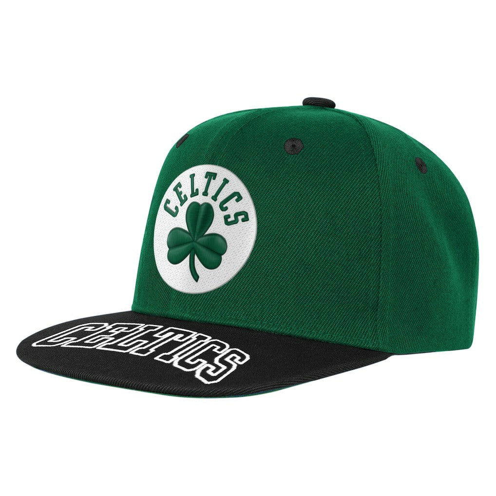 Kelly Green/Black Boston Celtics Outerstuff Youth Two-Tone Snapback Hat | NBA