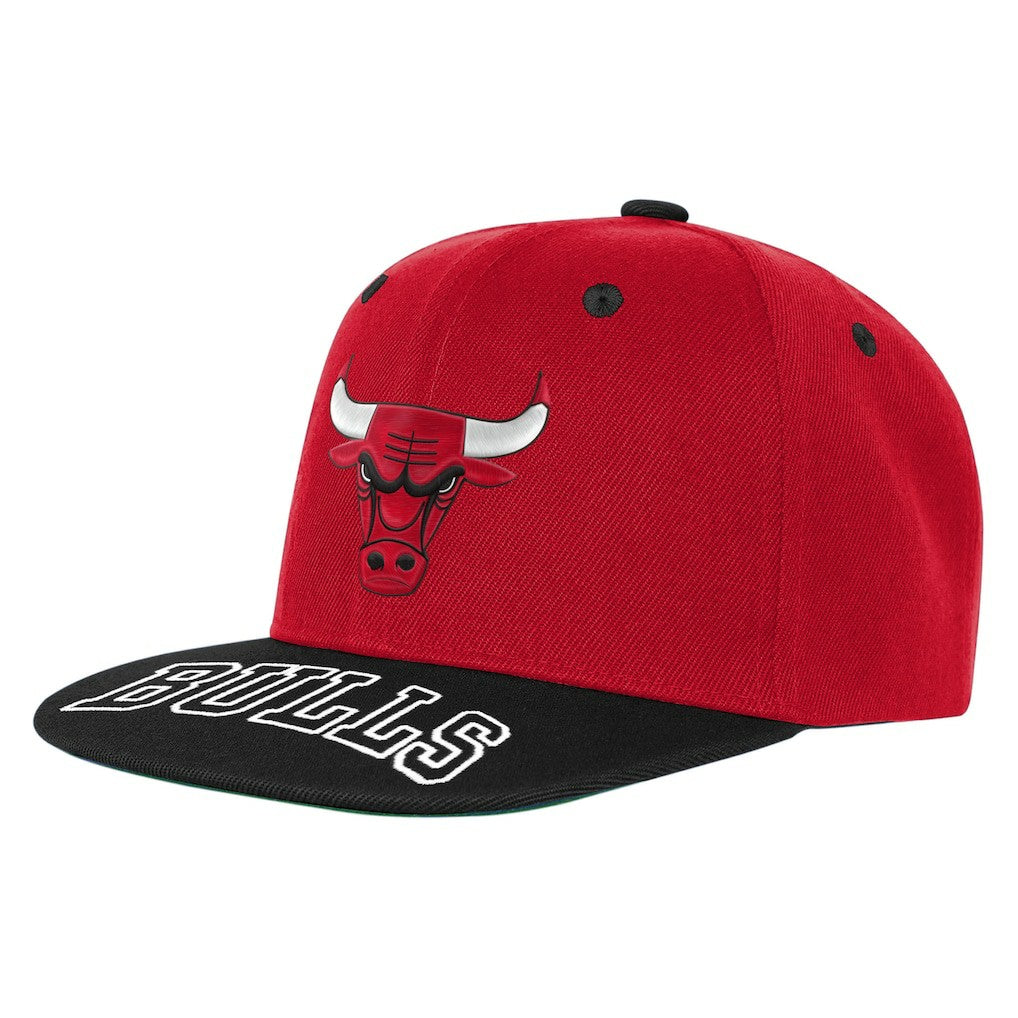 Red/Black Chicago Bulls Outerstuff Youth Two-Tone Snapback Hat | NBA