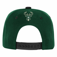 Hunter Green/Black Milwaukee Bucks Outerstuff Youth Two-Tone Snapback Hat | NBA