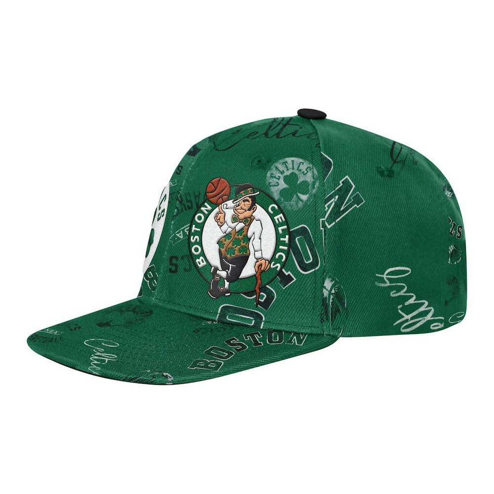 Kelly Green Boston Celtics Outerstuff Youth Street Hooper Allover Print Snapback Hat | NBA